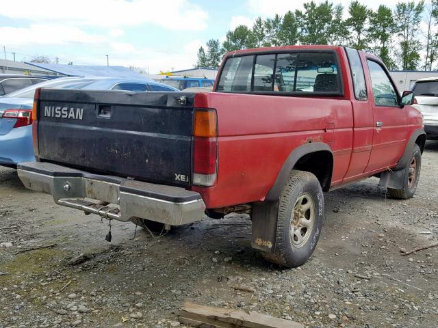 1N6SD16Y9LC312267 - 1990 NISSAN D21 KING C RED photo 4