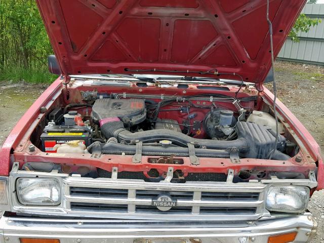 1N6SD16Y9LC312267 - 1990 NISSAN D21 KING C RED photo 7