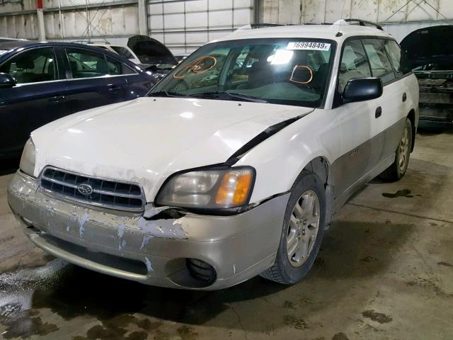 4S3BH6659Y7650567 - 2000 SUBARU LEGACY OUT WHITE photo 2