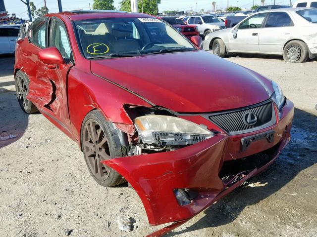 JTHBK262465011682 - 2006 LEXUS IS 250 RED photo 1