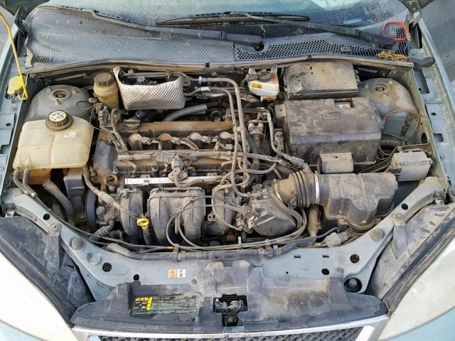 1FAFP34N45W246153 - 2005 FORD FOCUS ZX4 GREEN photo 7