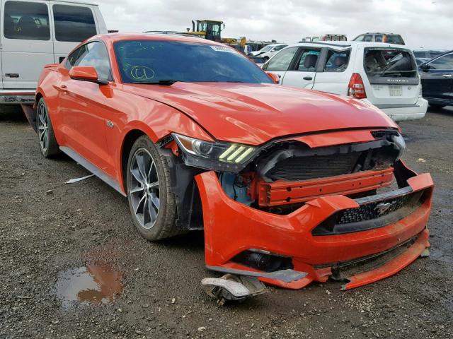 1FA6P8CF9G5305262 - 2016 FORD MUSTANG GT ORANGE photo 1