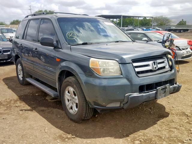 2HKYF18106H516939 - 2006 HONDA PILOT LX CHARCOAL photo 1