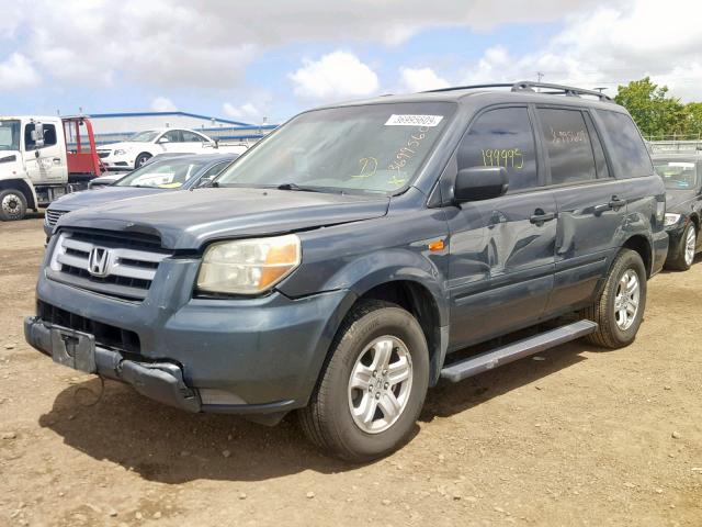 2HKYF18106H516939 - 2006 HONDA PILOT LX CHARCOAL photo 2