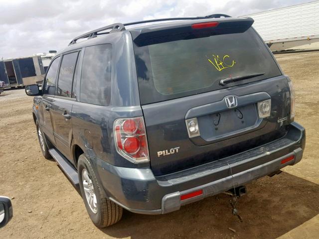 2HKYF18106H516939 - 2006 HONDA PILOT LX CHARCOAL photo 3