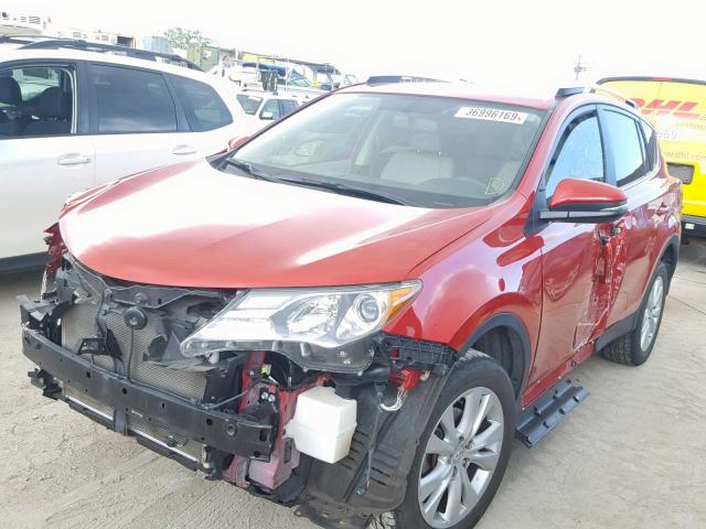 JTMYFREV6D5004282 - 2013 TOYOTA RAV4 LIMIT RED photo 2