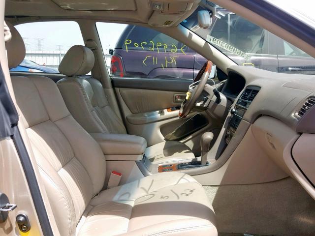 JT8BF28G610326857 - 2001 LEXUS ES 300 TAN photo 5