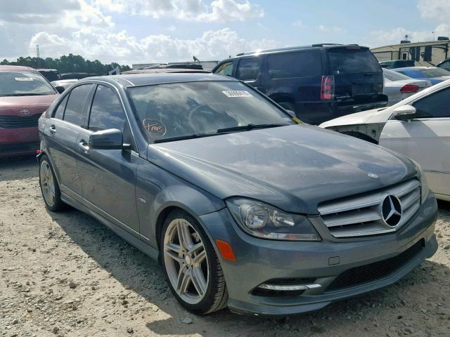 WDDGF4HB0CR215460 - 2012 MERCEDES-BENZ C 250 GRAY photo 1