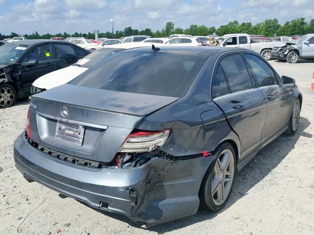 WDDGF4HB0CR215460 - 2012 MERCEDES-BENZ C 250 GRAY photo 4