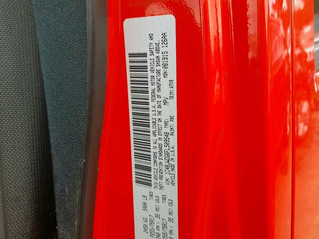 1C4BJWDG6FL509548 - 2015 JEEP WRANGLER U RED photo 10