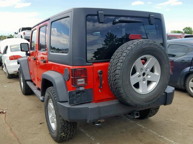 1C4BJWDG6FL509548 - 2015 JEEP WRANGLER U RED photo 3