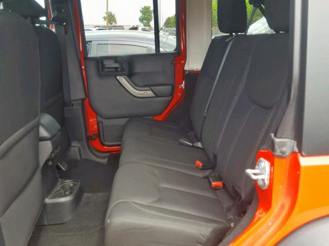 1C4BJWDG6FL509548 - 2015 JEEP WRANGLER U RED photo 6