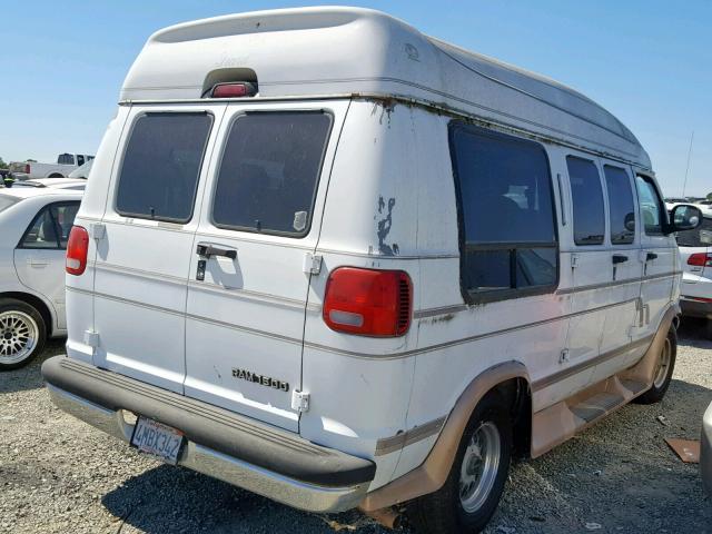 2B6HB11Y8YK129352 - 2000 DODGE RAM VAN B1 WHITE photo 4