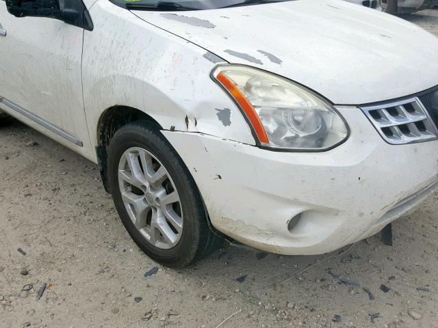 JN8AS5MT1DW537029 - 2013 NISSAN ROGUE S WHITE photo 9