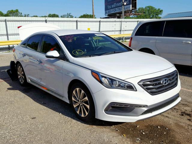 5NPE34AF0GH423519 - 2016 HYUNDAI SONATA SPO WHITE photo 1