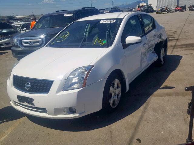 3N1AB61E68L701932 - 2008 NISSAN SENTRA 2.0 WHITE photo 2