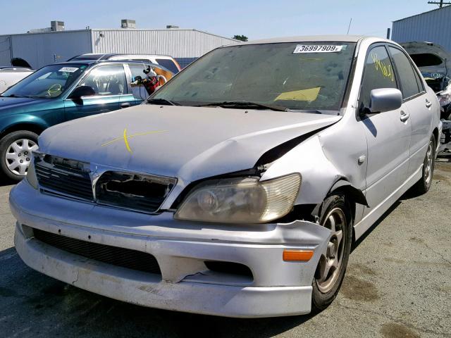 JA3AJ86E72U080507 - 2002 MITSUBISHI LANCER OZ SILVER photo 2