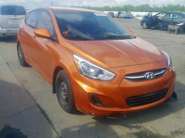 KMHCT5AE8HU301689 - 2017 HYUNDAI ACCENT SE ORANGE photo 1