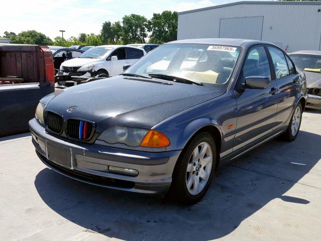 WBAAV33491FU75972 - 2001 BMW 325 I GRAY photo 2