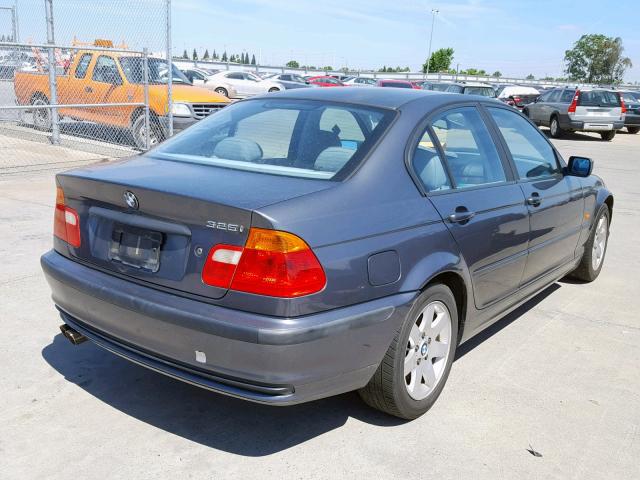 WBAAV33491FU75972 - 2001 BMW 325 I GRAY photo 4