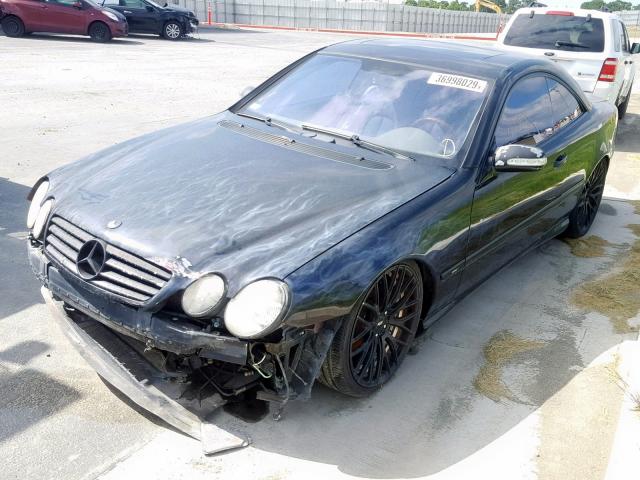 WDBPJ75J94A043143 - 2004 MERCEDES-BENZ CL 500 BLACK photo 2