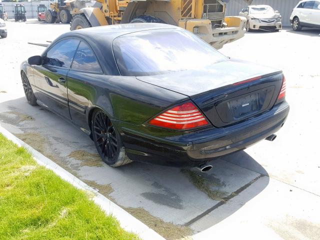 WDBPJ75J94A043143 - 2004 MERCEDES-BENZ CL 500 BLACK photo 3