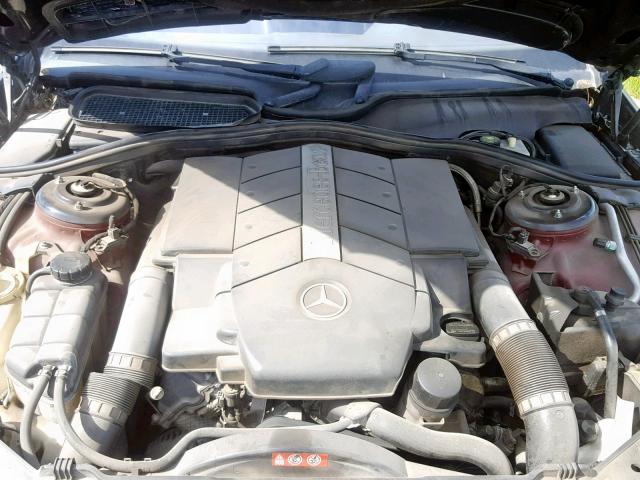 WDBPJ75J94A043143 - 2004 MERCEDES-BENZ CL 500 BLACK photo 7