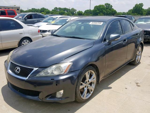 JTHBK262492086274 - 2009 LEXUS IS 250 BLACK photo 2