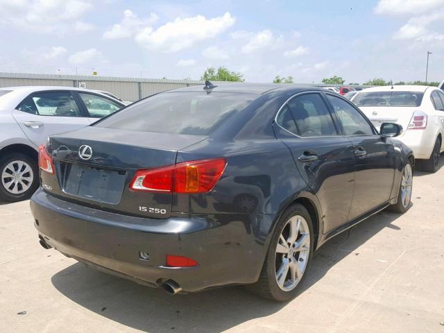 JTHBK262492086274 - 2009 LEXUS IS 250 BLACK photo 4