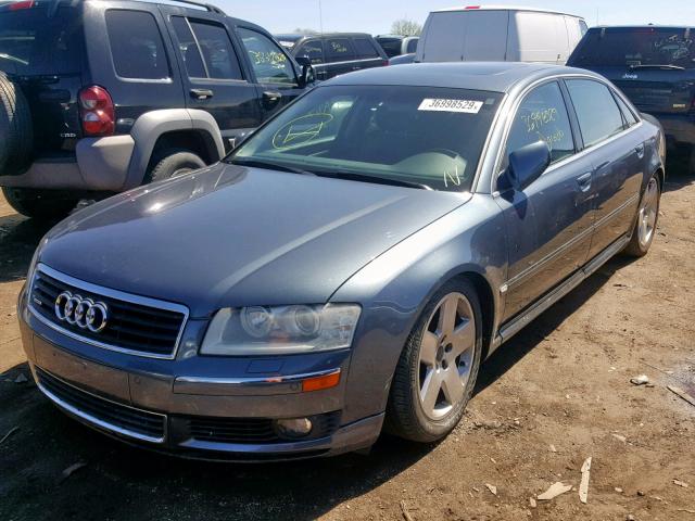 WAUML44E94N012806 - 2004 AUDI A8 L QUATT GRAY photo 2