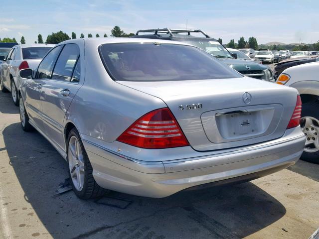 WDBNG75J76A471866 - 2006 MERCEDES-BENZ S 500 SILVER photo 3