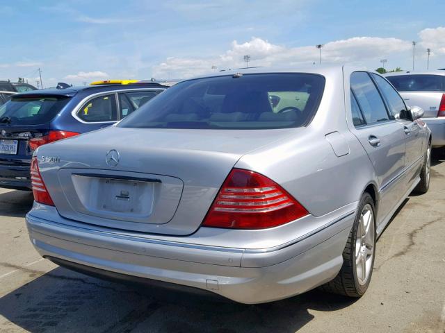 WDBNG75J76A471866 - 2006 MERCEDES-BENZ S 500 SILVER photo 4