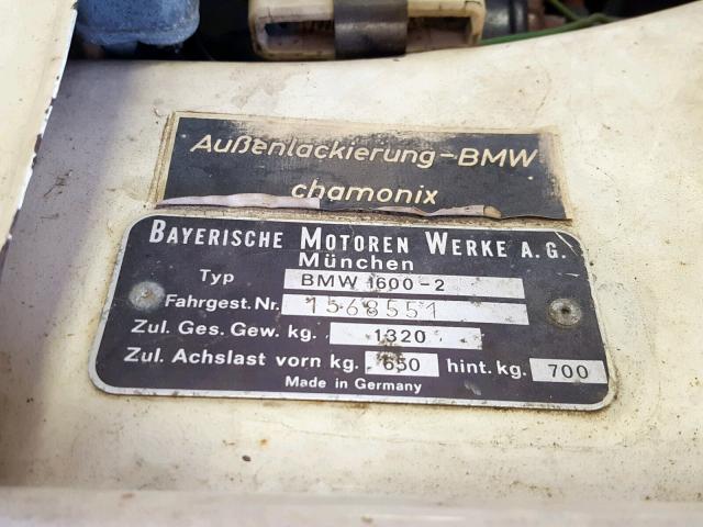 1568551 - 1969 BMW 2 DOOR CREAM photo 10