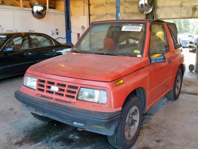 2CNBE18U3N6915796 - 1992 GEO TRACKER RED photo 2