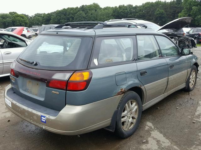 4S3BH675427635416 - 2002 SUBARU LEGACY OUT TEAL photo 4