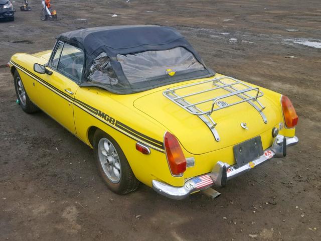 GHN5UB226653G - 1971 MG B YELLOW photo 3