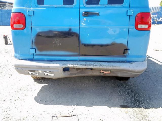 2B7HB11Y32K145610 - 2002 DODGE RAM VAN B1 BLUE photo 9