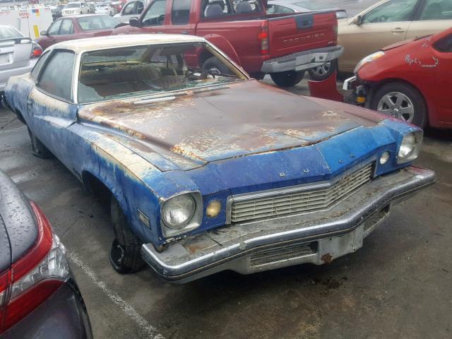 4D37H4Z134626 - 1974 BUICK CENTURY BLUE photo 1