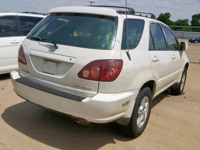 JT6GF10U4X0036880 - 1999 LEXUS RX 300 WHITE photo 4