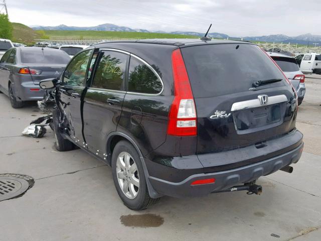 JHLRE487X7C105464 - 2007 HONDA CR-V EXL BLACK photo 3