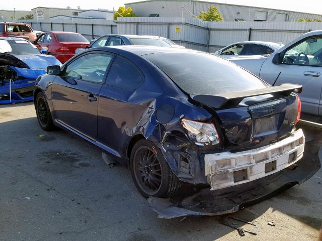 JTKDE177370215760 - 2007 TOYOTA SCION TC ლურჯი ფოტო 3