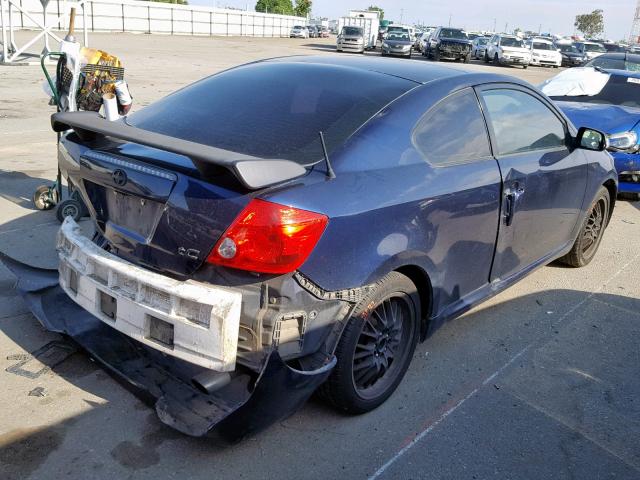 JTKDE177370215760 - 2007 TOYOTA SCION TC ლურჯი ფოტო 4