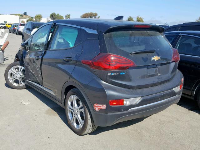 1G1FW6S09J4131746 - 2018 CHEVROLET BOLT EV LT GRAY photo 3