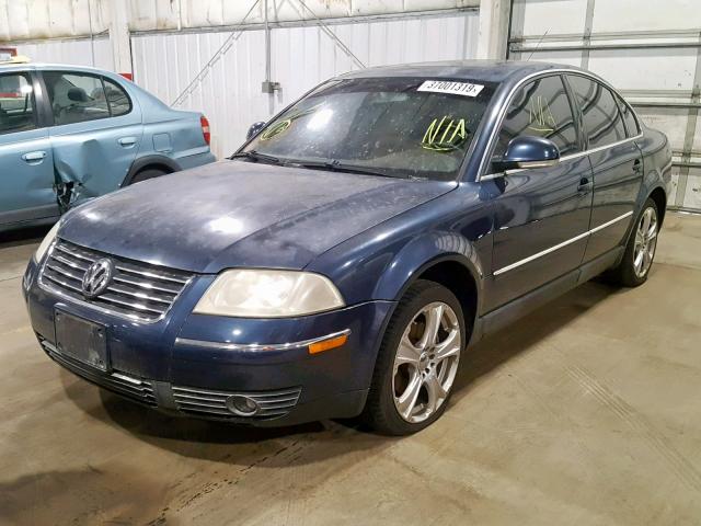 WVWPD63B94P194561 - 2004 VOLKSWAGEN PASSAT GLS BLUE photo 2