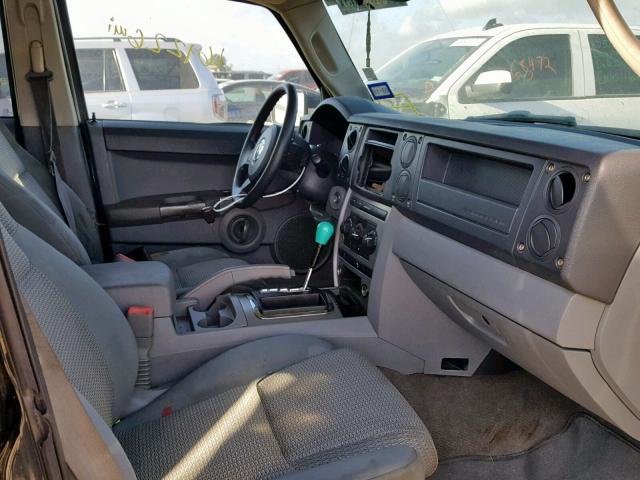 1J8HG48K96C286183 - 2006 JEEP COMMANDER 黑色 照片 5