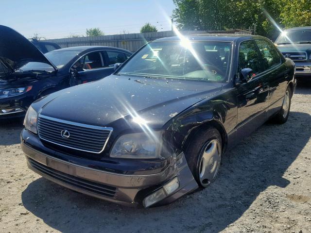 JT8BH28F9W0133823 - 1998 LEXUS LS 400 BLACK photo 2