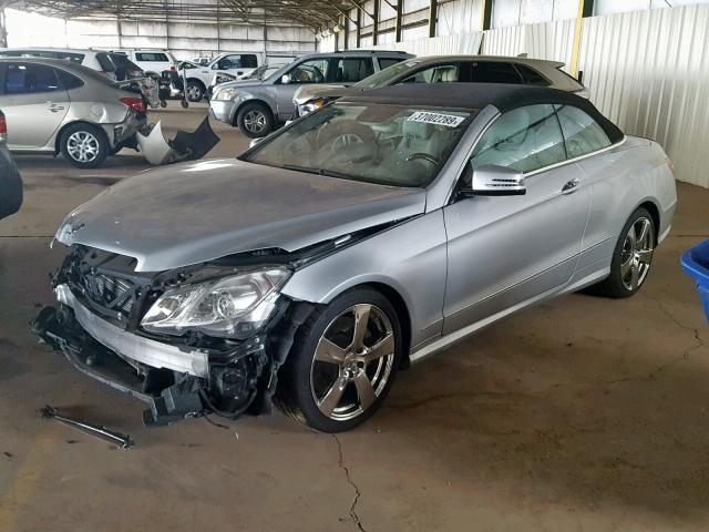 WDDKK7CF3BF068505 - 2011 MERCEDES-BENZ E 550 SILVER photo 2