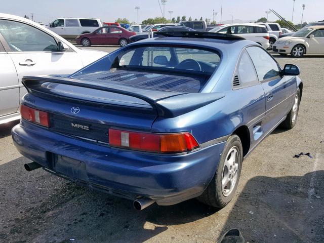 JT2SW21M2N0015541 - 1992 TOYOTA MR2 BLUE photo 4