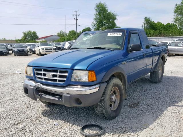 1FTZR15E51PA02083 - 2001 FORD RANGER SUP BLUE photo 2