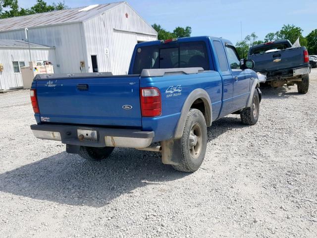 1FTZR15E51PA02083 - 2001 FORD RANGER SUP BLUE photo 4